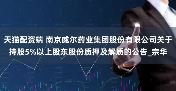 天猫配资端 南京威尔药业集团股份有限公司关于持股5%以上股东股份质押及解质的公告_宗华