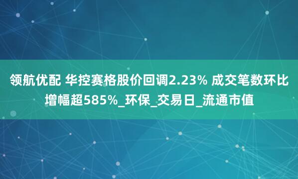 领航优配 华控赛格股价回调2.23% 成交笔数环比增幅超585%_环保_交易日_流通市值